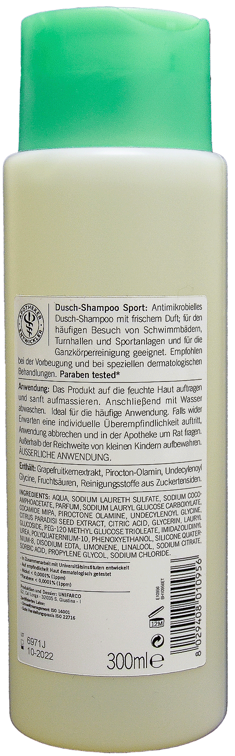 Dusch-Shampoo SPORT mit GRAPEFRUITKERNEXTRAKT